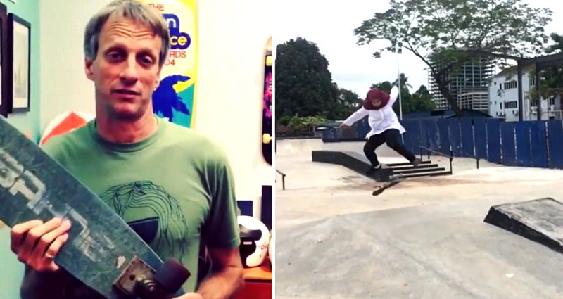 Malaysian Skater Facing Cyberbullying Gets Encouraging Letter From Legend Tony Hawk