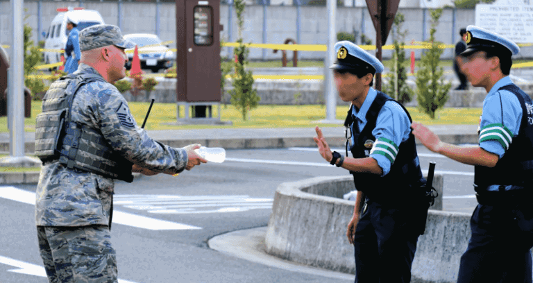 Japanese Police Refuse Kind Offer of Water From U.S. Airman to Stay ‘Professional’