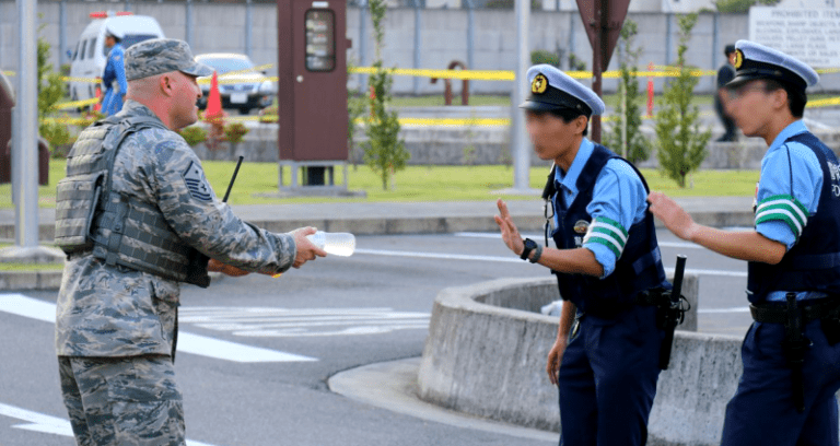 Japanese Police Refuse Kind Offer of Water From U.S. Airman to Stay ‘Professional’