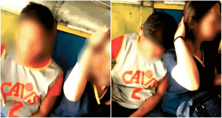 Jeepney Passenger Filmed Trying to ‘Sleep’ on a Woman’s Shoulder Goes Viral