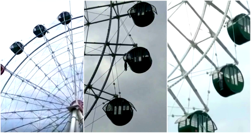 Boy Slips Out of Ferris Wheel, Hangs By His Neck in Terrifying Video
