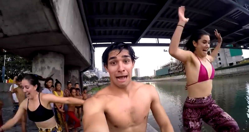 Filipino-American Vlogger Takes Dangerous Dip Into Manila’s Heavily Polluted Pasig River