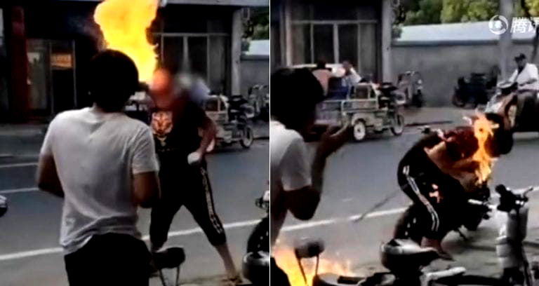 Teen Accidentally Sets His Face on Fire After Trying to Impress His Friends