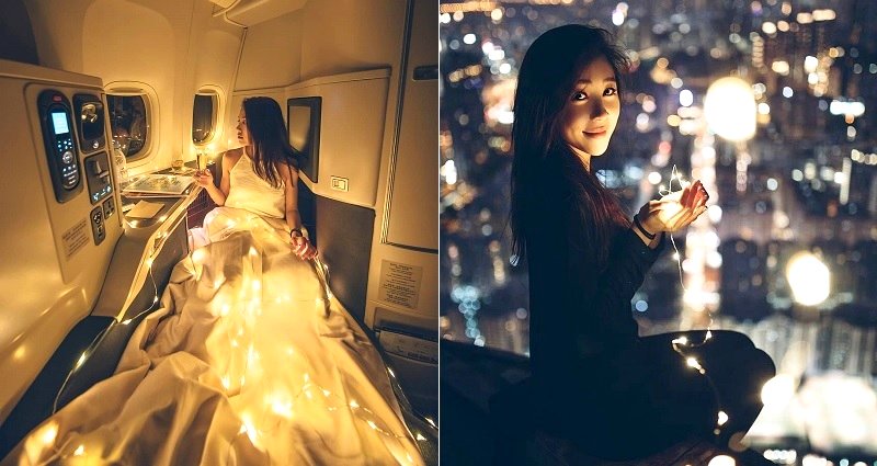 Instagrammer Angers Passengers After Using Fairy Lights to Take a Selfie During Flight