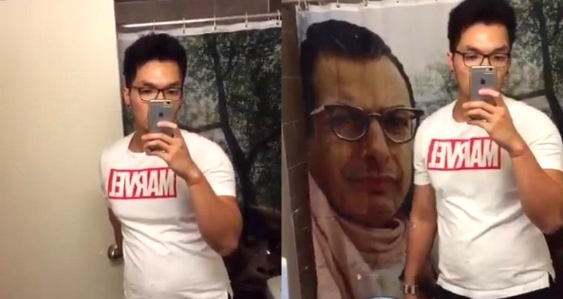 Canadian Man Goes Viral for Having the ‘Internet’s Zaddy’ for a Shower Curtain