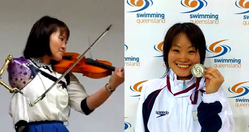 Japanese Paralympian Playing Violin Using Her Prosthetic Arm Will Most Definitely Inspire You