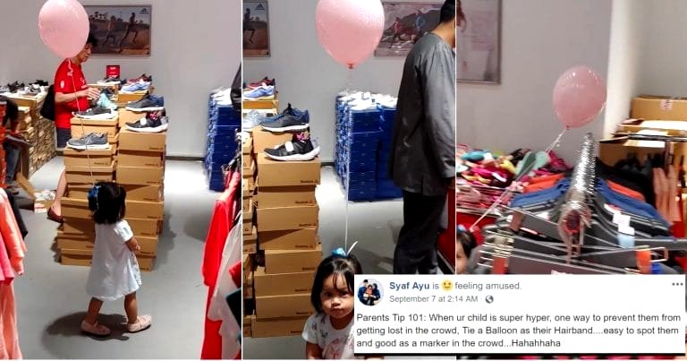 Singaporean Parents Find an Adorable Way to Keep Track of Their Kid While Shopping