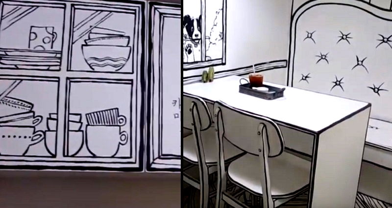 Coffee Shop in South Korea Basically Puts Customers Inside a Comic Book