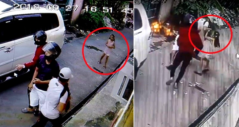 Fearless 8-Year-Old Filipina Girl Tries to Stop 4 Armed Robbers Attacking Her Grandpa