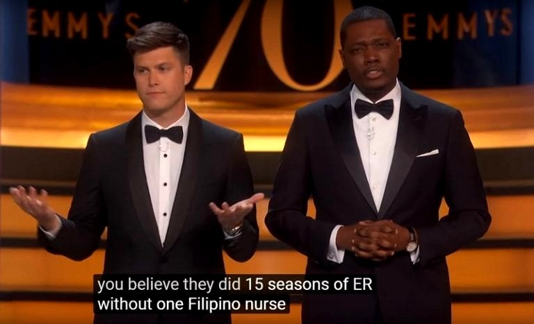 Emmy Hosts Call Out Hollywood For Never Having Filipino Nurses on ‘ER’