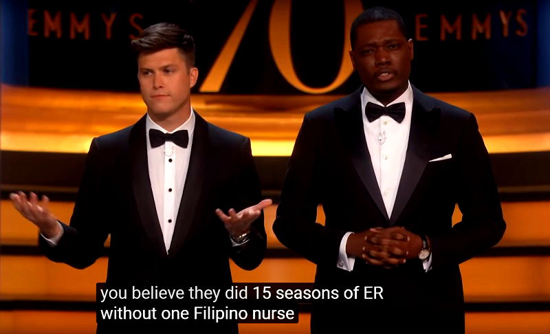 Emmy Hosts Call Out Hollywood For Never Having Filipino Nurses on ‘ER’