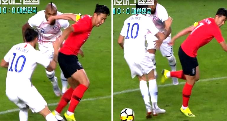 South Korean Footballer Humiliates Racist Chilean Player With Savage Skills