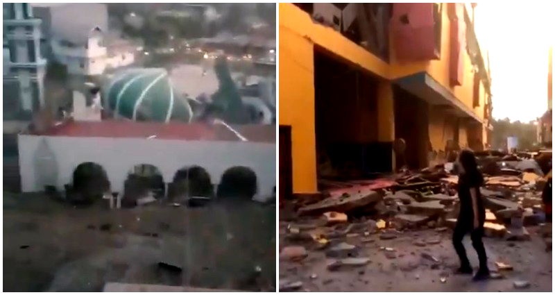 Epic Videos Capture Tsunami Crashing Into Indonesian Island After 7.7-Magnitude Earthquake