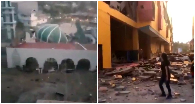 Epic Videos Capture Tsunami Crashing Into Indonesian Island After 7.7-Magnitude Earthquake