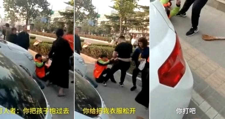 Elderly Street Cleaner Beaten By Parents After Stopping Their Kid from Defecating in Public