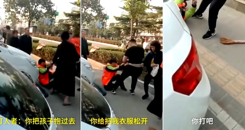 Elderly Street Cleaner Beaten By Parents After Stopping Their Kid from Defecating in Public
