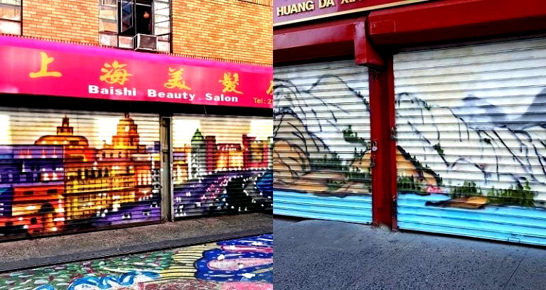 NYC Chinatown Man Launches Art Project to Restore Graffiti Covered Gates