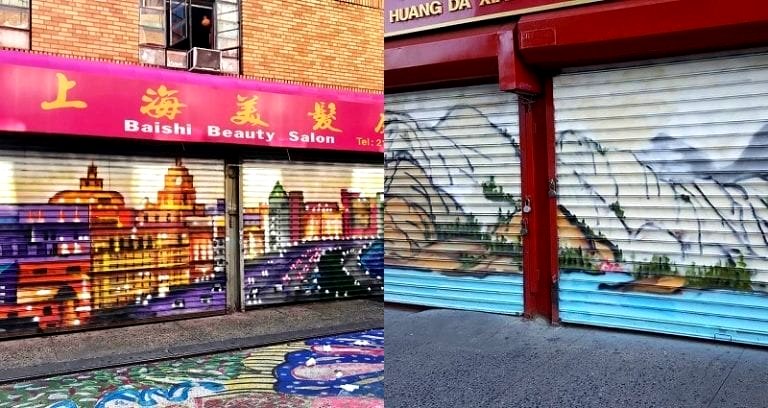 NYC Chinatown Man Launches Art Project to Restore Graffiti Covered Gates