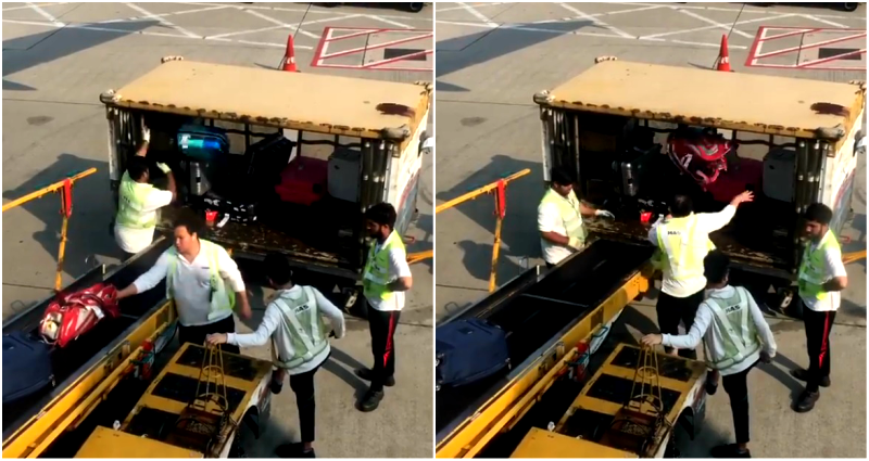 Baggage Handlers for Cathay Pacific Clearly DGAF About Passengers’ Luggage