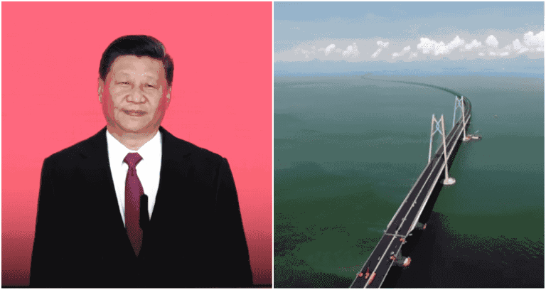 Chinese President Xi Jinping Surprises Crowd With 5-Second Speech for $20 Billion Sea Bridge