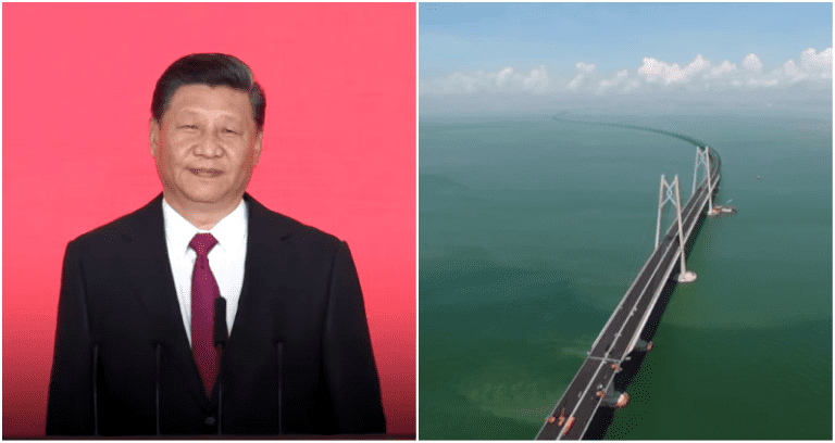 Chinese President Xi Jinping Surprises Crowd With 5-Second Speech for $20 Billion Sea Bridge