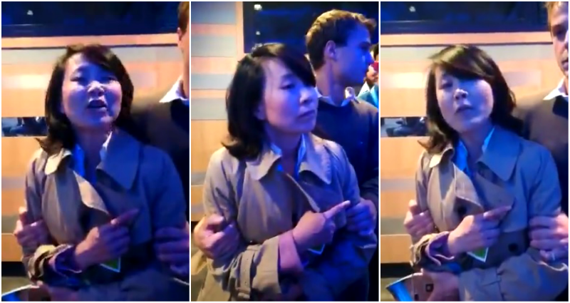 Chinese Reporter Caught on Video As‌‌sa‌ul‌ting Volunteers at U.K. Conference