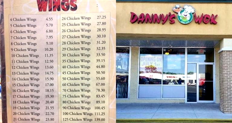 Philly Chinese Restaurant Has People Doing Math to Figure Out Their Chicken Wings Menu