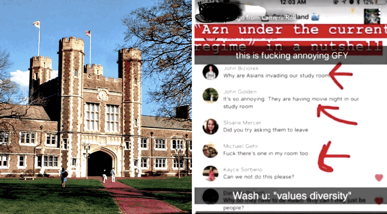 White Students Caught Complaining About Asians ‘Invading’ a Study Room at Washington University