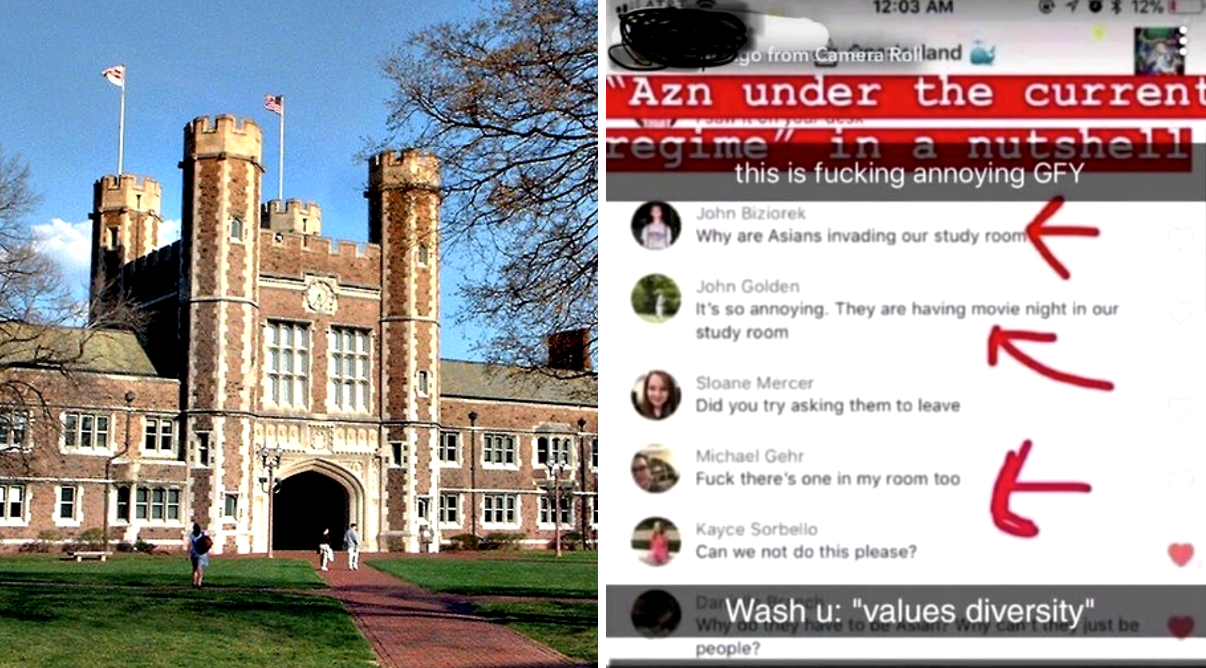 White Students Caught Complaining About Asians ‘Invading’ a Study Room at Washington University