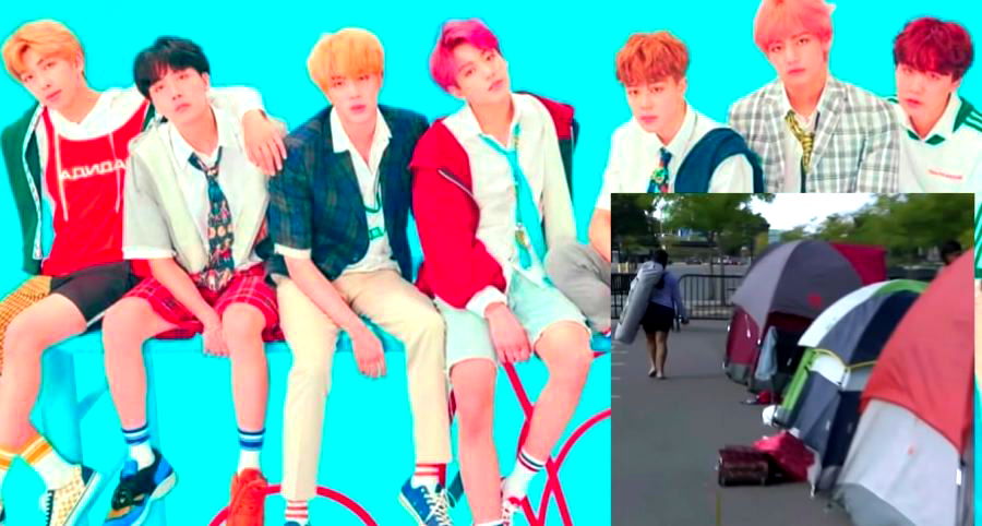 BTS Fans Are Camping Out in NYC Days Before Their Largest Concert in the U.S.