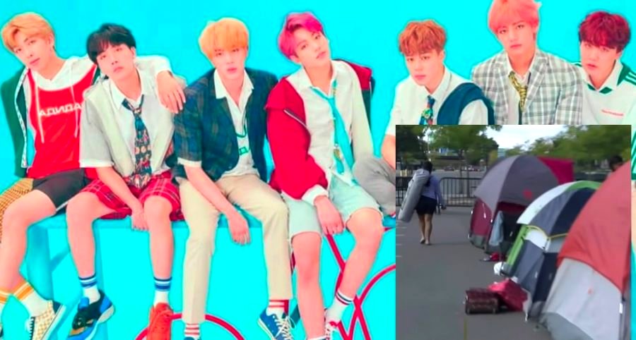 BTS Fans Are Camping Out in NYC Days Before Their Largest Concert in the U.S.