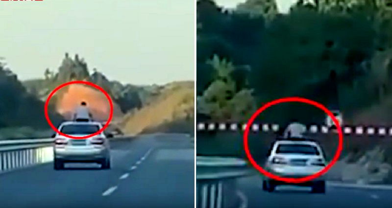 Chinese Teen K‌‌i‌ll‌‌e‌‌‌d By Sign After Sticking His Body Out of Car’s Sunroof