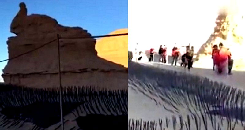 Chinese Park Uses Sharp Metal Spikes to Stop Tourists From Ruining Rock Formations