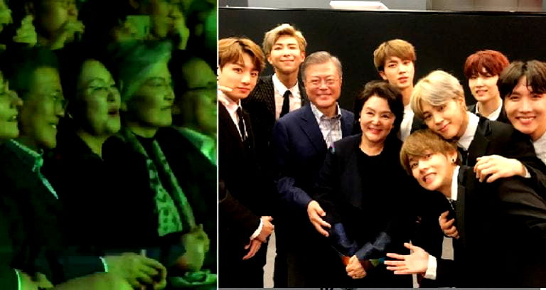 South Korea’s First Lady Caught Singing Along at BTS Concert