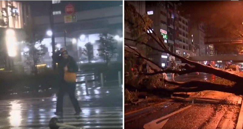 Videos Show Japan Getting Pummeled By Its 24th Typhoon This Year