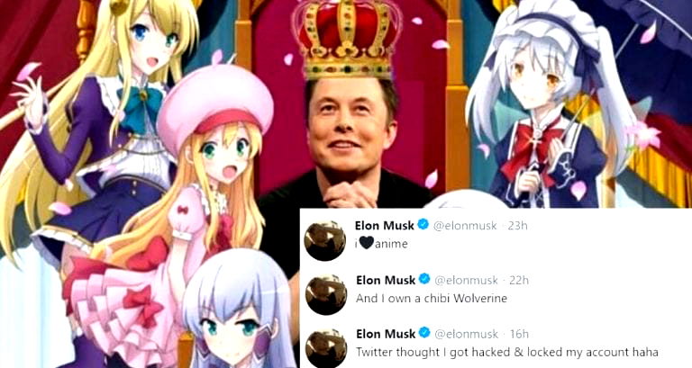 Elon Musk Locked Out of Twitter Account After Saying He Loves Anime