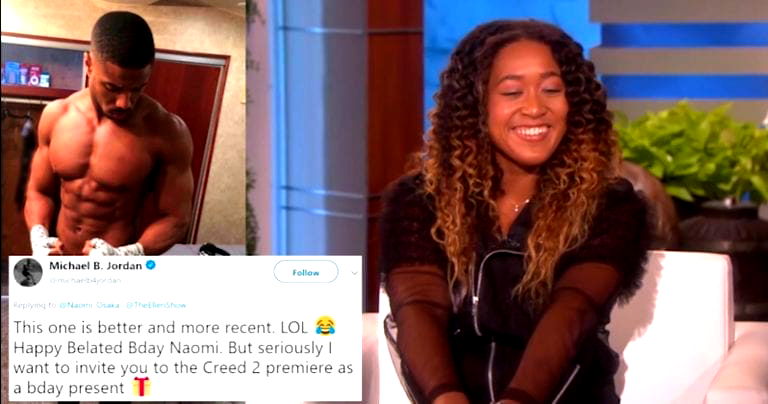 Naomi Osaka Gets the Sexiest Birthday Invite From Michael B. Jordan