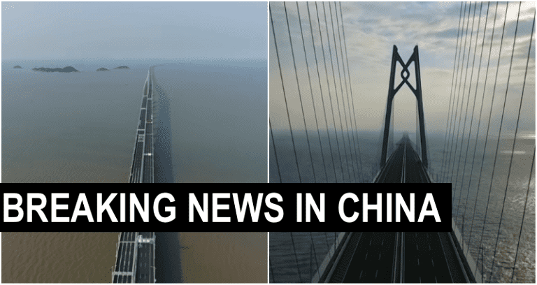 China Opens World’s Longest Sea Bridge 20 Times Longer Than the Golden Gate Bridge