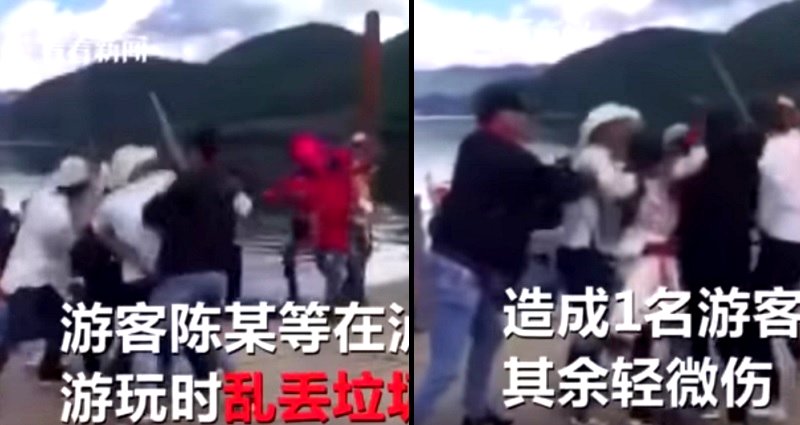 Fight Erupts After Chinese Tourists Throw Melon Seeds into Scenic Lake