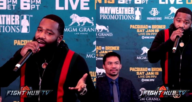 Adrien Broner Targets Manny Pacquiao With Racially Insensitive ‘Jokes’  During Fight Conference