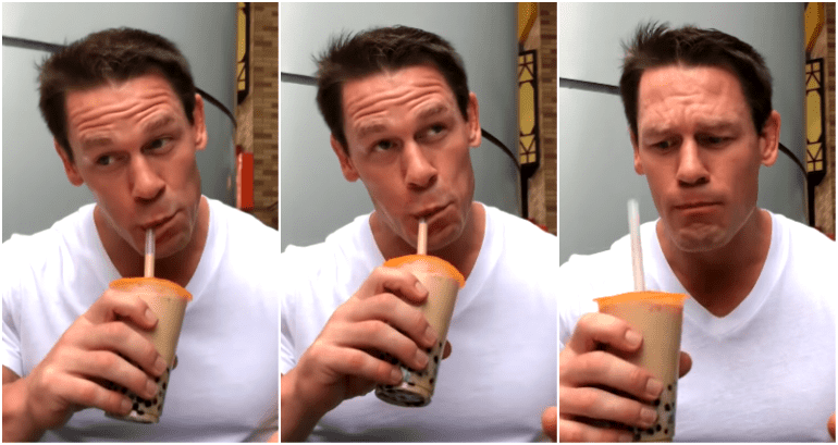 Watch John Cena Try Boba Tea for the First Time