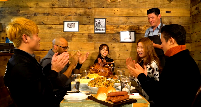 Watch North Koreans Enjoy an American Thanksgiving Dinner for the First Time