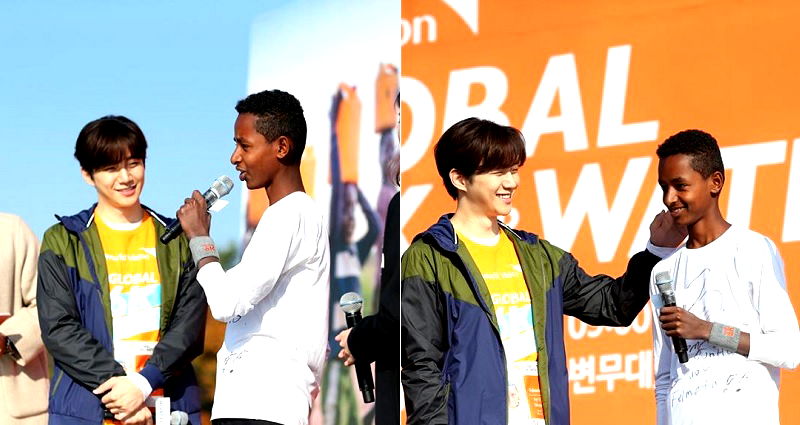 K-Pop Idol Junho Reunites with Ethiopian Child He’s Been Sponsoring for 8 Years at ‘6K for Water’