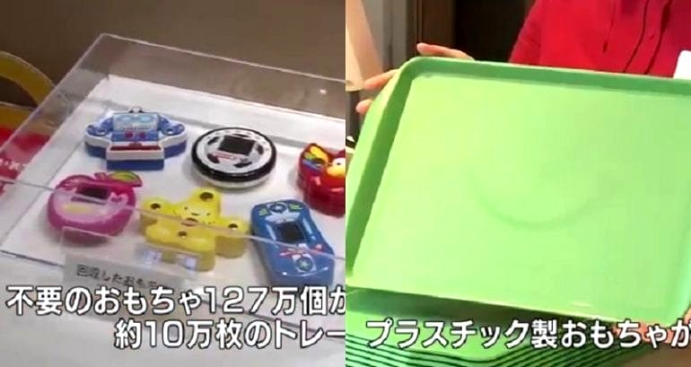McDonald’s in Japan Starts Using Trays Made Form Recycled Plastic Toys