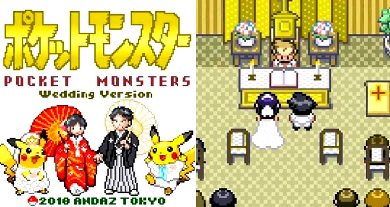 Japanese Couple Who Met Through Pokémon Go Plays Adorable Video at Their Wedding