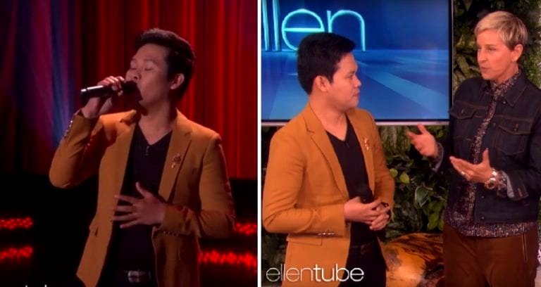 Filipino Singer Performs As Both Andrea Bocelli and Céline Dion on ‘The Ellen Show’