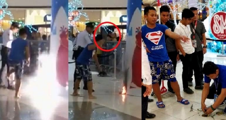 Filipino ‘Superman’ Extinguishes Mall Fire With His Flip-Flops