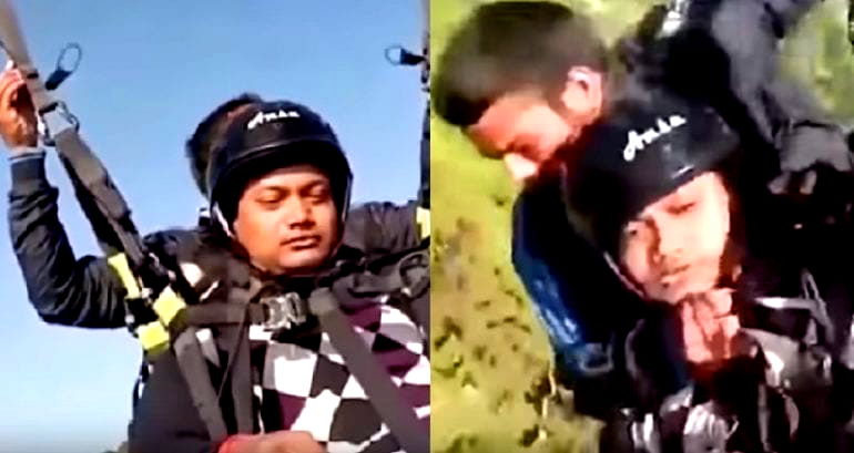 Hero Pilot D‌i‌e‌s Saving Tourist In Paragliding Ac‌ci‌den‌t in India