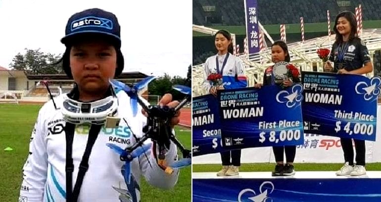 Amazing 11-Year-Old Drone Pilot From Thailand Becomes First Female World Drone Racing Champion