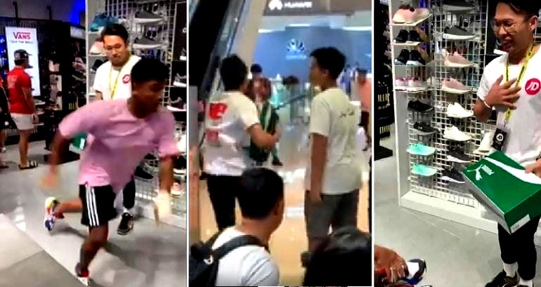 YouTuber Pulls ‘Shoe-Stealing Prank’ on Poor Panicking Store Employee